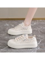 Red Dragonfly Womens Shoes 2024 New Summer Breathable Thin Style Skirt White Shoes Sports Leisure Canvas Shoes Flat