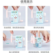 Happy hand-cranked pencil sharpener rotating pencil sharpener pencil sharpener pencil plane primary school supplies
