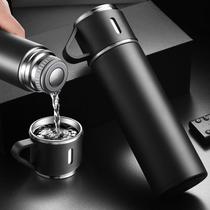 Insulated cup for men portable car-mounted business high-end water cup 316 stainless steel cup high-looking press-type cup lid