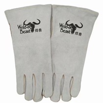 Welding beast gloves long cow style short cowhide labor protection protective gloves driver manufacturer quality welder gloves