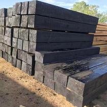 Timber manufacturers sell anti-corrosion oil-impregnated sleepers fumigated wooden squares large-scale mechanical track bridge sleepers steel wood
