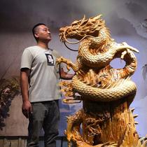 Taihang Thuja root carvings landscapes golden threads nanmu carvings flower and bird root bouldering crafts living room and office Zen furnishings