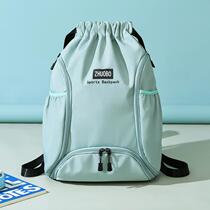 Lightweight waterproof drawstring backpack for men and women sports fitness backpack large capacity travel bag basketball storage bag