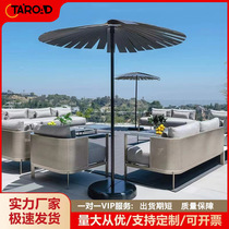 Outdoor sofa waterproof and sunproof reception hotel villa courtyard outdoor terrace model room stainless steel sofa furniture
