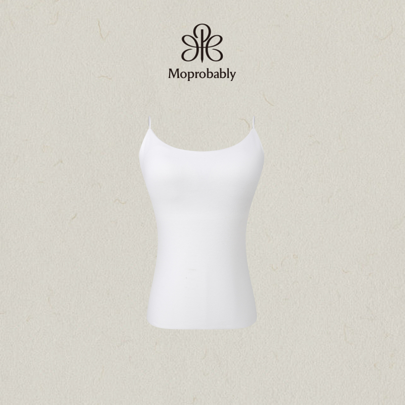 Moprobably Li Yuneruo's "Yunshuli" High-End Minimalist Cotton-Blend Camisole, Skin-Friendly Basic Style Moprobably Li Yuneruo's "Yunshuli" High-End Minimalist Cotton-Blend Camisole, Skin-Friendly Basic Style