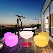 Hong Kong free shipping new product LED light-emitting bar table and chair combination KTV deck scattered outdoor hotel leisure stool creation