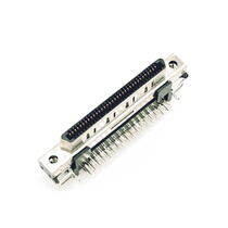 SCSI connector VHDCI68 female V68 female socket 90 degree VHDCI connector V 68 welding plate