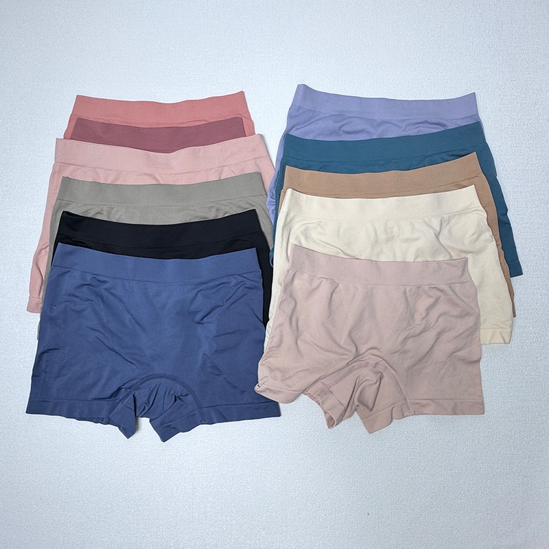 Mid-Waist Boxer Briefs Safety Shorts 3D Hip-Lifting
