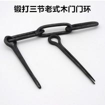 Old-fashioned lock door nose door buckle buckle through-panel door latch anti-theft door lock buckle door bolt buckle forged door nail