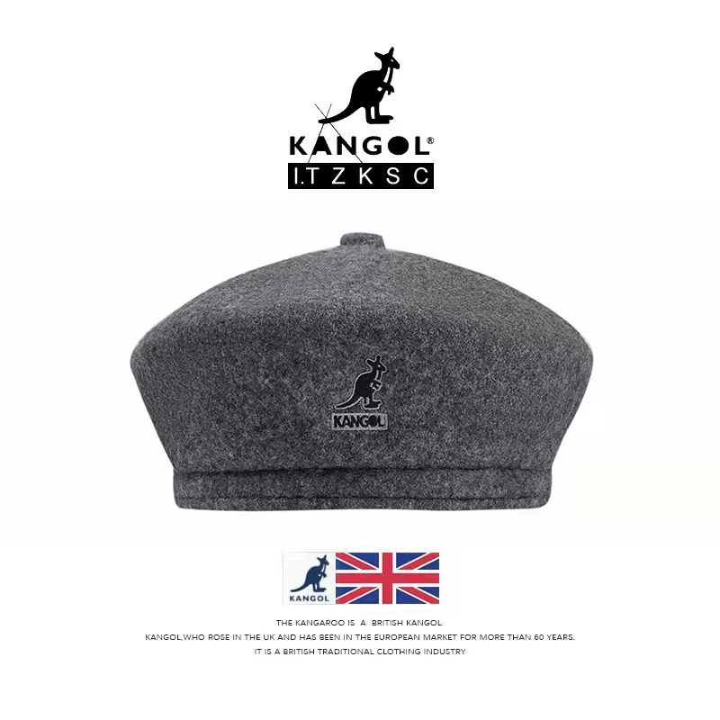 Шапка Kangol Kangaroo, шапка из шерсти с тыковкой, британский мужской и женский повседневный головной убор, арендодатель, Ya Li художник шляпа моды
