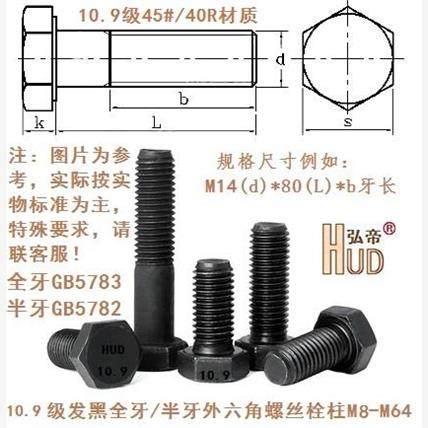 Level 10.9 External Hexagon Screw Bolt