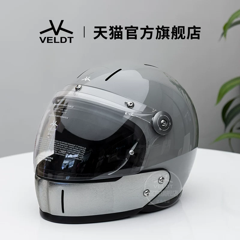 Карбоновый ретро-шлем VELDT подходит для мотоциклов с полной защитой Triumph Harley, комбинированный шлем Velт