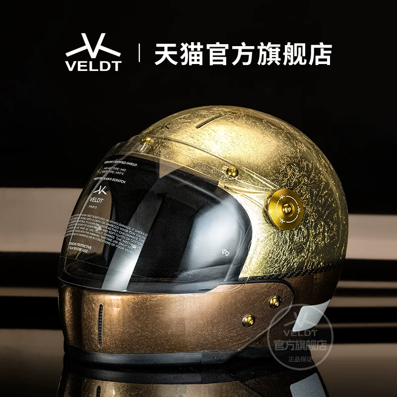 Карбоновый ретро-шлем VELDT подходит для мотоциклов с полной защитой Triumph Harley, комбинированный шлем Velт