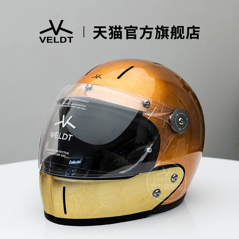 Карбоновый ретро-шлем VELDT подходит для мотоциклов с полной защитой Triumph Harley, комбинированный шлем Velт