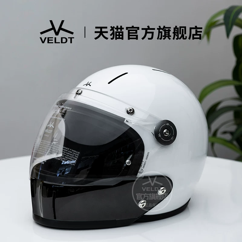 Карбоновый ретро-шлем VELDT подходит для мотоциклов с полной защитой Triumph Harley, комбинированный шлем Velт