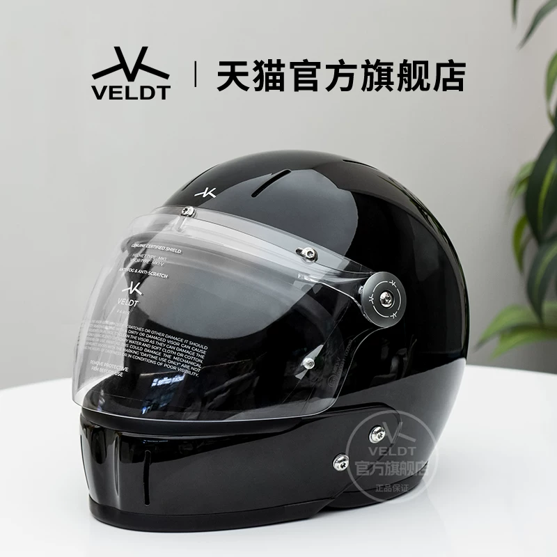Карбоновый ретро-шлем VELDT подходит для мотоциклов с полной защитой Triumph Harley, комбинированный шлем Velт