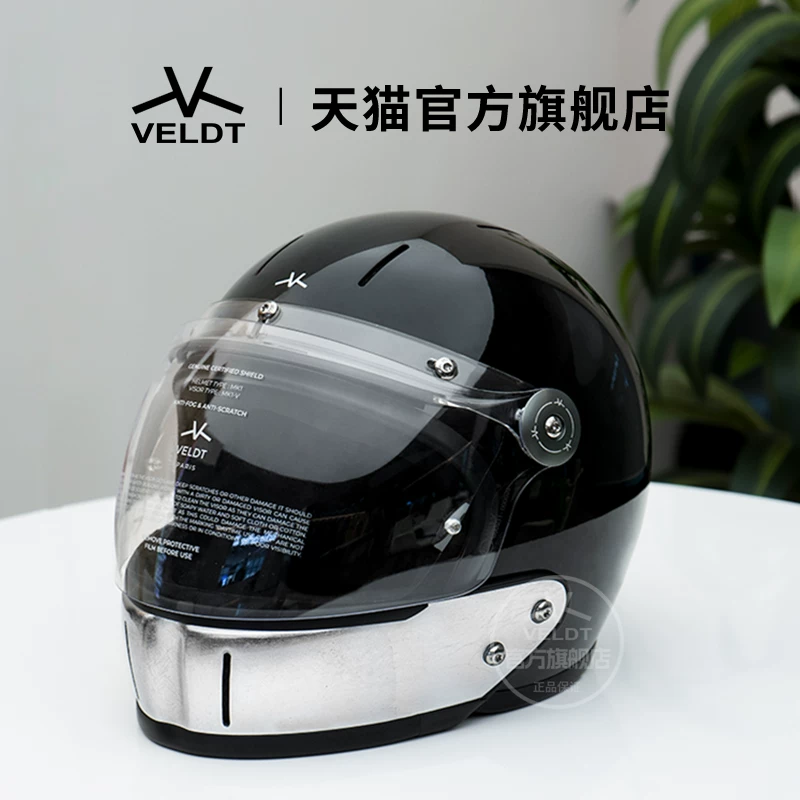 Карбоновый ретро-шлем VELDT подходит для мотоциклов с полной защитой Triumph Harley, комбинированный шлем Velт