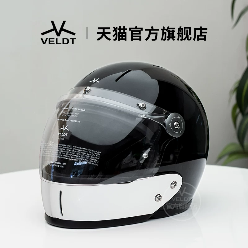 Карбоновый ретро-шлем VELDT подходит для мотоциклов с полной защитой Triumph Harley, комбинированный шлем Velт