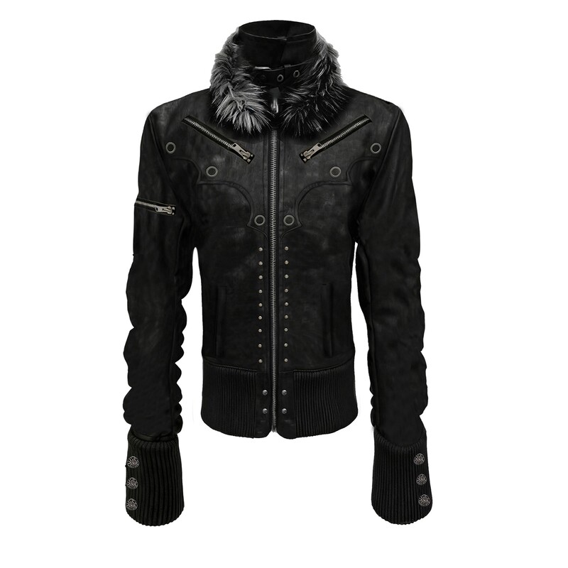 Paiki Nighttime/Pearl Wash Leather Jacket with Fleece Lining, Slim Fit, Regular Shoulder, Slim Fit, Fleece-Lined, Thickened Jacket for Men and Women Paiki Nighttime/Pearl Wash Leather Jacket with Fleece Lining, Slim Fit, Regular Shoulder, Slim Fit, Fleece-Lined, Thickened Jacket for Men and Women