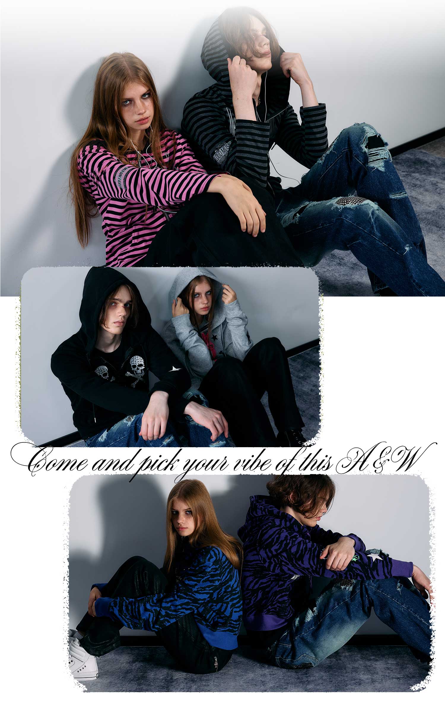 PAIKI Embroidered Studded Hoodie