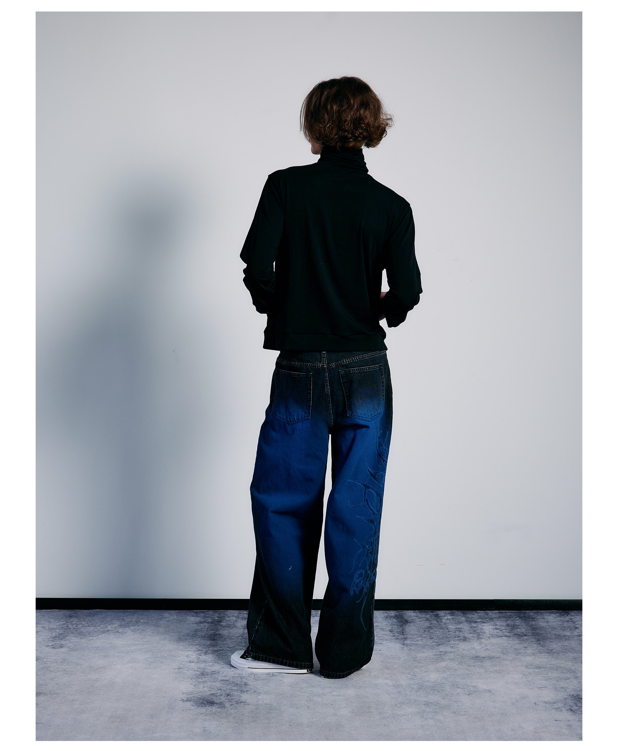 PAIKI Ice Flame Totem Straight-Leg Jeans