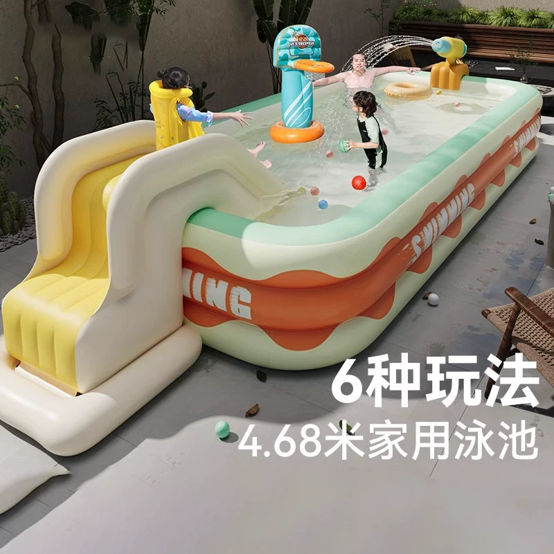 Inflatable swimming pool, aqua park, Great Britain, increased thickness