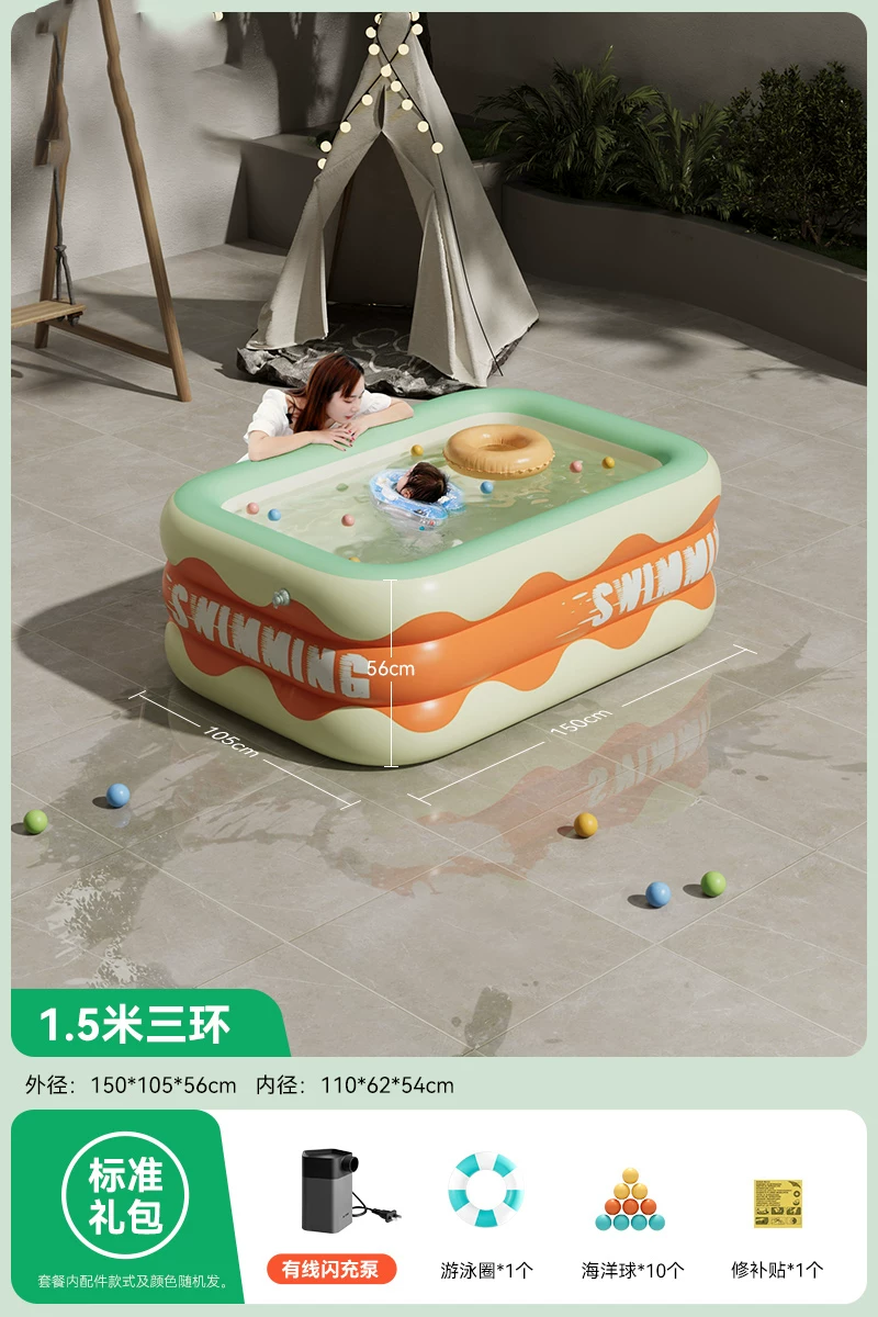 Inflatable swimming pool, aqua park, Great Britain, increased thickness