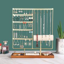 Earring storage jewelry display rack for necklaces bracelets rings earrings hanging rack desktop jewelry rack home large