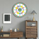 Early Education Children's Twelve Zodiac Clock Wall-Mounted No-Drill Living Room Wall Clock Learning Clock Time Recognition Bedroom Clock