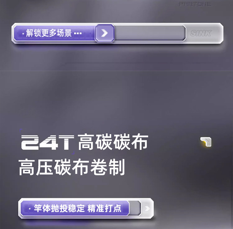 Дорожные суб -полюсный 大和狄卡小白路亚竿小白竿套装m调插节海钓竿远投抛竿翘嘴路亚