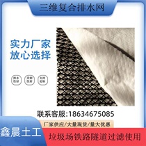 Three-dimensional composite drainage network landfill tunnel railway pavement drainage network construction manufacturer supply