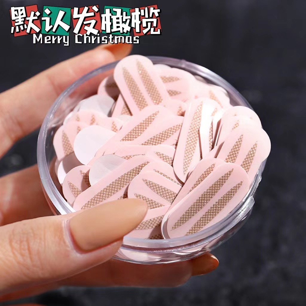 Olive-shaped double eyelid stickers ultra-invisible natural female swollen eye bubbles without trace makeup artist's special viscosity is better for inner double