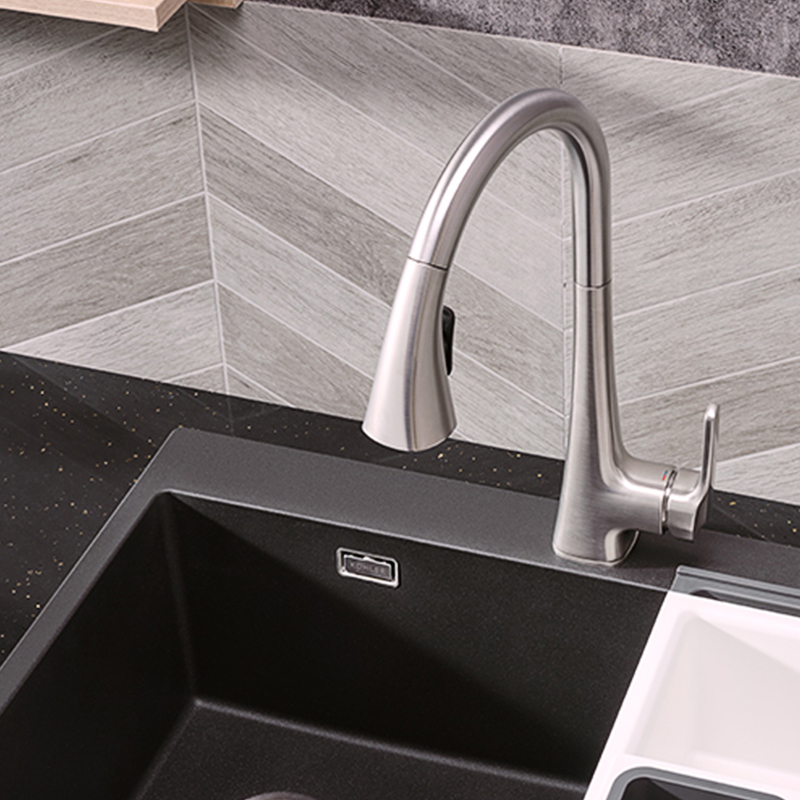 Kohler Sensor Kitchen Faucet for Home Use, Pull-Out Type for Washing Vegetables and Dishes, Hot and Cold Water Faucet Kohler Sensor Kitchen Faucet for Home Use, Pull-Out Type for Washing Vegetables and Dishes, Hot and Cold Water Faucet