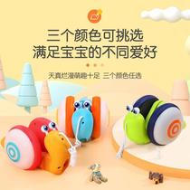 Internet celebrity childrens leash pulling snail toy crawling music luminous toy 1 boy girl baby toddler 03