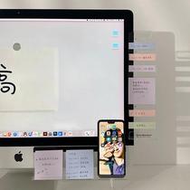 Message board under the computer office monitor screen side note label sticker board memo prompt board