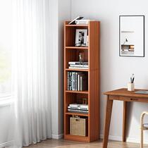 Bookshelf floor-standing bedroom multi-layer storage shelf home living room student storage shelf simple corner narrow slit small bookcase