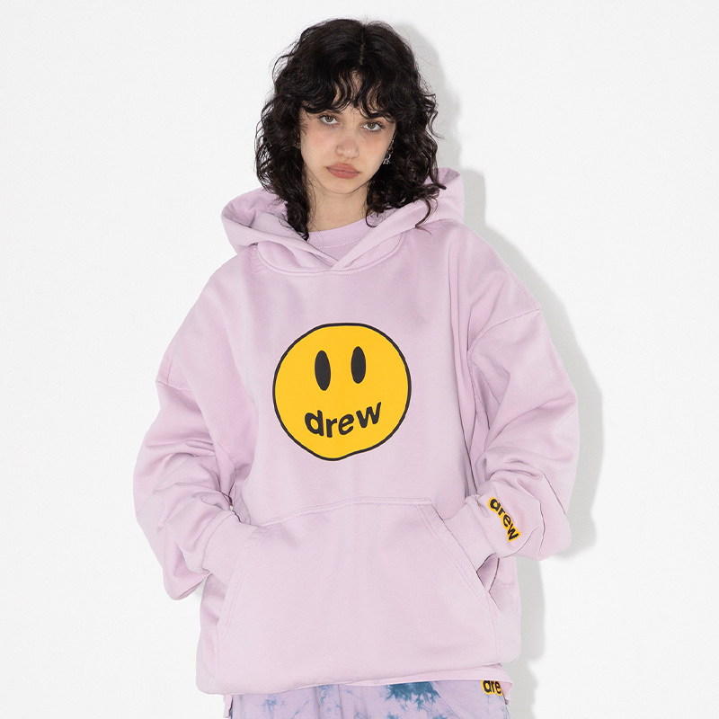 [Official Authentic Product] Drew House Classic Smiley Face Loose Hoodie Sweatshirt 26 Autumn Unisex Style