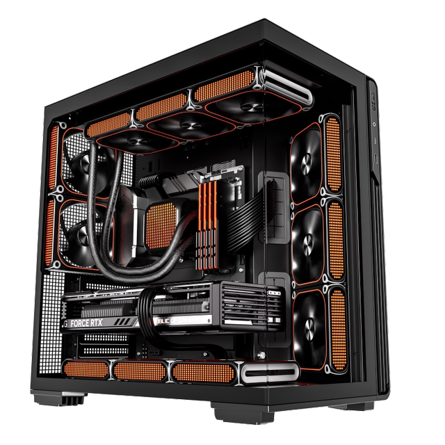 Patriot Starry Sky Ocean View Room Atx Case with Back-Plug 360 Water Cooling Desktop Computer Case