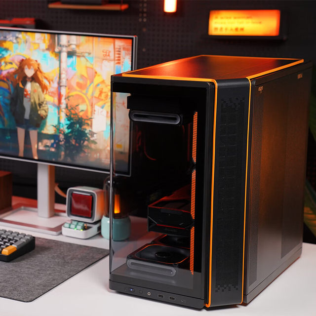 Patriot Star Canchen sea view room chassis ATX back-plug 360 water-cooled integrated curved glass desktop computer chassis