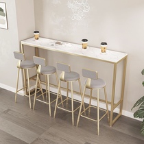 German quality wall bar table high table home living room small bar long table milk tea shop table and chair combination bar