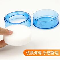 Factory sales wet hand device money counter round sponge cylinder bank accounting dip box dipped in water to count money sponge pool counting money