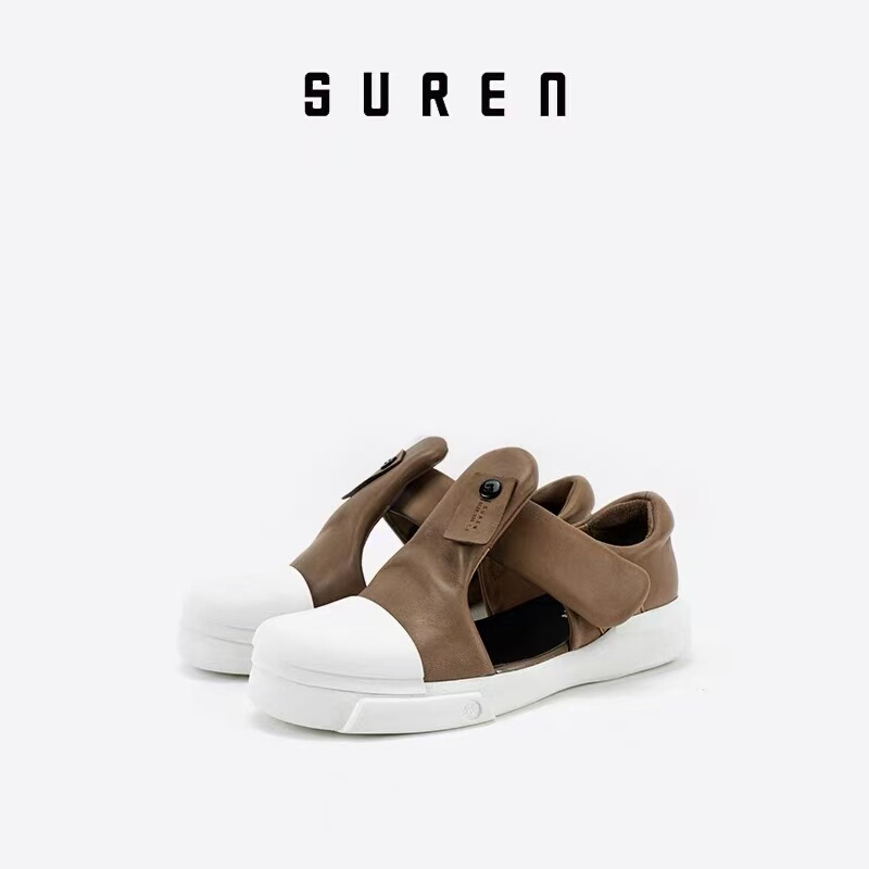 Suren Women's Lightweight Fashion Sandals Sheepskin Breathable Versatile Thick-Soled Sandals 257 Suren Women's Lightweight Fashion Sandals Sheepskin Breathable Versatile Thick-Soled Sandals 257