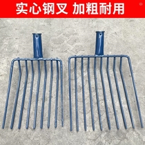 German quality steel fork head one-piece welded nine-tine fork shovel coal multi-tine fork garbage fork shovel grain large steel shovel