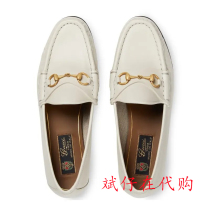 French direct GUCCI Gucci classic leather horsebit womens loafers in various styles