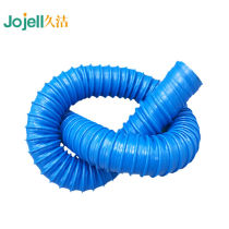 Djinjie Jojell Industrial dust suction pipe blue PVC rubber telescopic pipe corrugated hose dust removal vent pipe drain