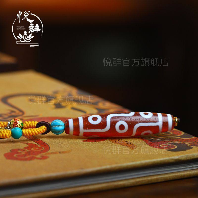 藏式玛瑙红肉九眼天珠吊坠｜辟邪开运神物？真实解析+选购指南