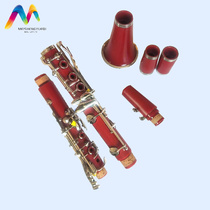 Clarinet Colorful Red Pipe Gift Gift Western Wind Instrument Clarinet Wind Instrument Clarinet