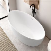 Free-standing acrylic bathtub integrated home small apartment hotel B&B double oval bathtub for couples