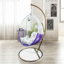 Swing hanging chair hanging basket rattan chair hammock balcony chair leisure rattan chair indoor single swing hanging chair