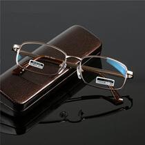 German imported high-definition anti-blue light reading glasses for men and women ultra-light far and near dual-use brand high-end glasses for the elderly